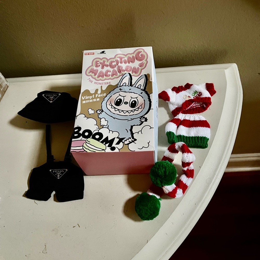 Labubu POP MART The Monsters Exciting Macaron Vinyl Face Blind Box Lot 2 Oufits